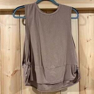 Beyond Yoga Brown Muscle Tee